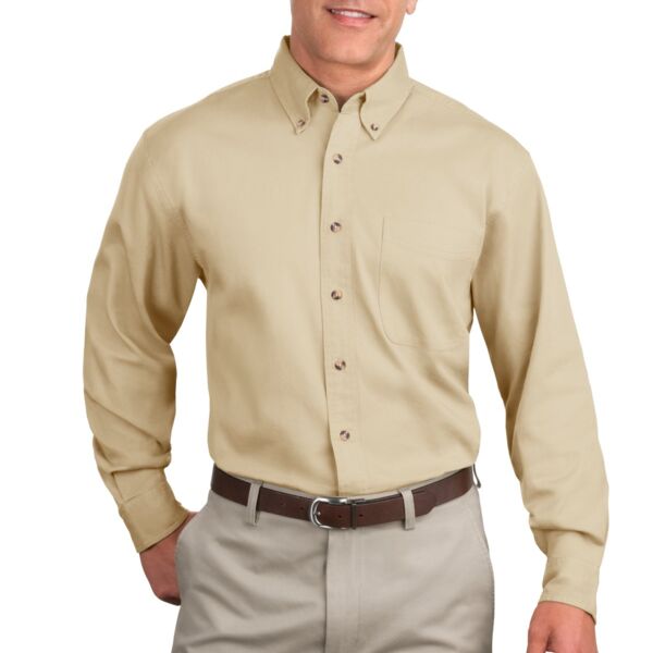 Tall Long Sleeve Twill Shirt Thumbnail