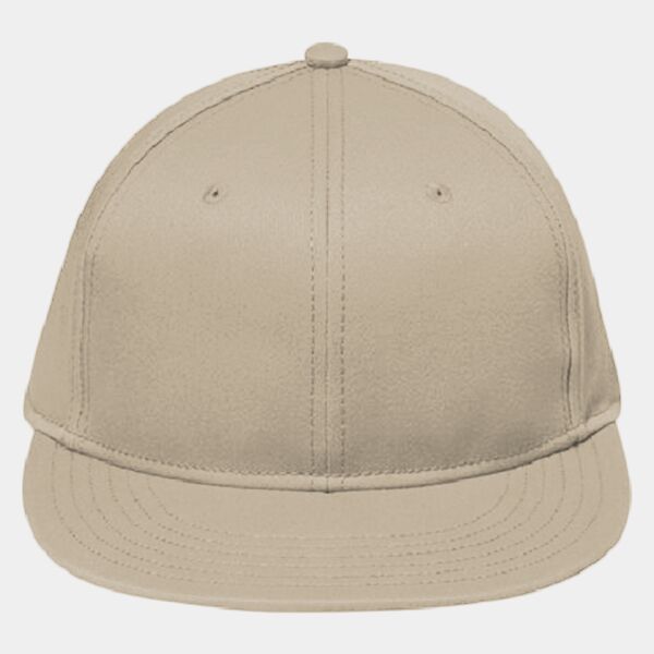 OTTO CAP "OTTO FLEX" 6 Panel Mid Profile Flat Visor Baseball Cap Thumbnail