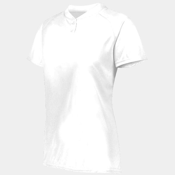 Ladies Attain Wicking Two-Button Softball Jersey Thumbnail